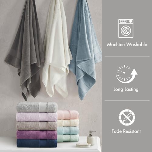 Madison Park 100% Turkish Cotton 600 GSM Bath Towel Set, 6 Piece, Taupe
