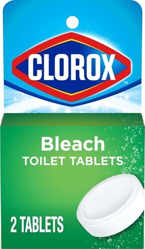 Clorox Ultra Clean Toilet Tablets Bleach 2 Count, 3.5 Oz Each (Pack May Vary)