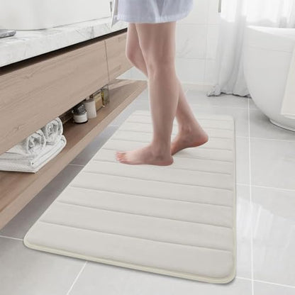 Buganda Memory Foam Bath Mat 44 x 20, Ultra Soft Absorbent Bathroom Rugs