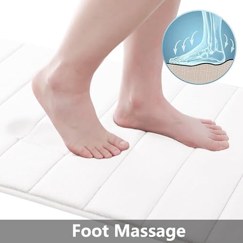 Buganda Memory Foam Bath Mat 70 x 34, Ultra Soft Absorbent Bathroom Rugs