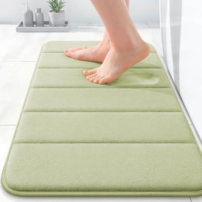 OLANLY Memory Foam Bath Mat 24x16, Super Soft and Absorbent Bathroom Rugs