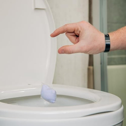 Camco TST MAX RV Toilet Treatment Drop-INs - Control Unwanted Odors and Break Down Waste and Tissue - Septic Tank Safe - Lavender Scent - 15-pack (41559)