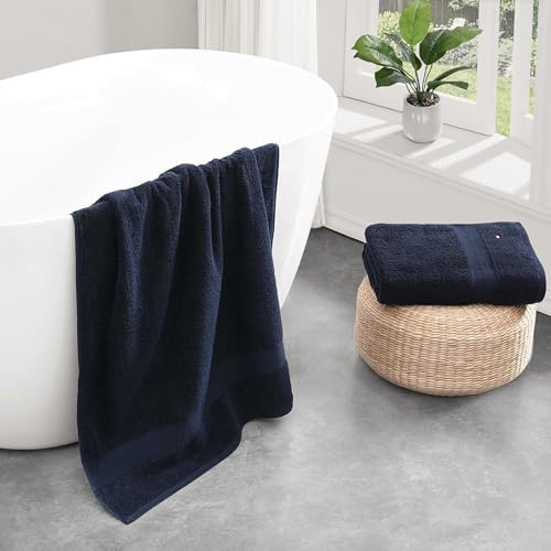 Tommy Hilfiger - Towel, Medium Weight Absorbent, for Everyday Home Use