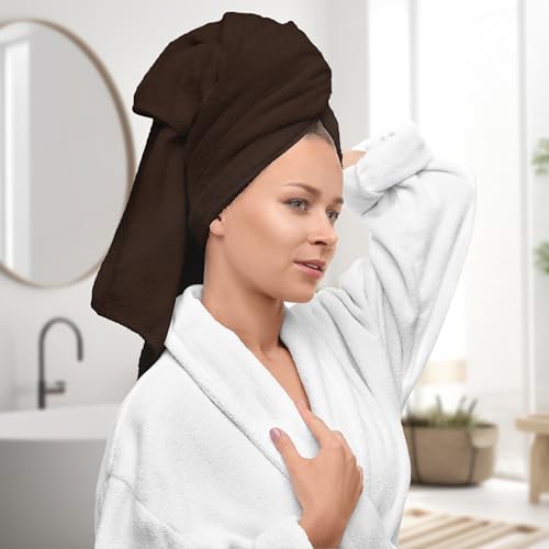 Avalon Towels Chocolate Brown Towels, Brown Towel Set, 8pc