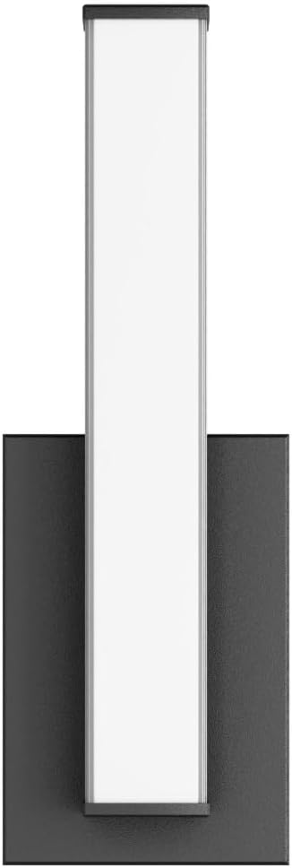 Edge Advantage 14in LED Bathroom Vanity and Wall Light 15W 1,250 Lumens 5-CCT Selectable 2700-3000-3500-4000-5000K in Matte Black with Adjustable Backplate