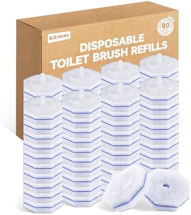 80 Count Toilet Wand Refills Compatible with Clorox Toilet Wand
