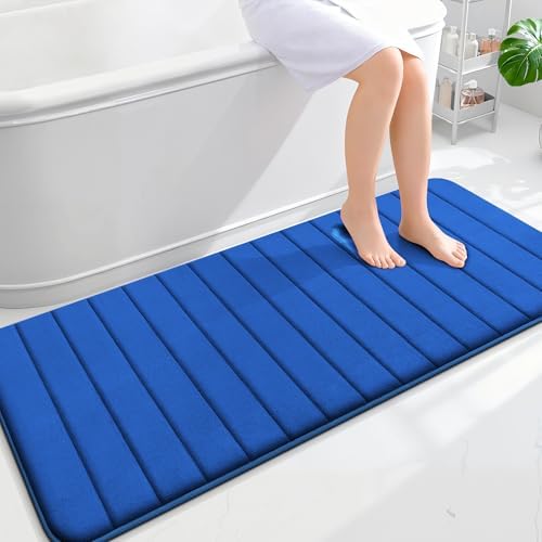 OLANLY Memory Foam Long Bathroom Rugs Runner 59x24, Super Soft Absorbent