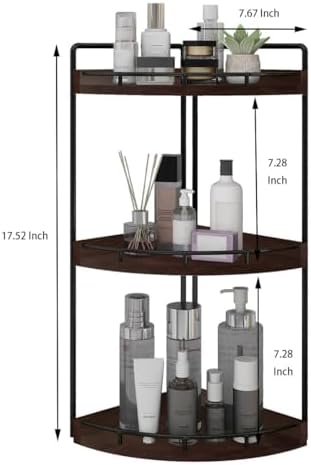 Dorhors Corner Bathroom Organizer Countertop,Vanity Counter Storage Shelf