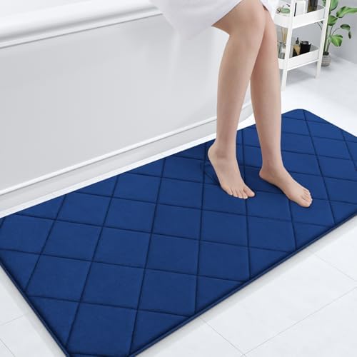 OLANLY Memory Foam Bath Mat 59x24, Ultra Soft and Absorbent Bathroom Rugs