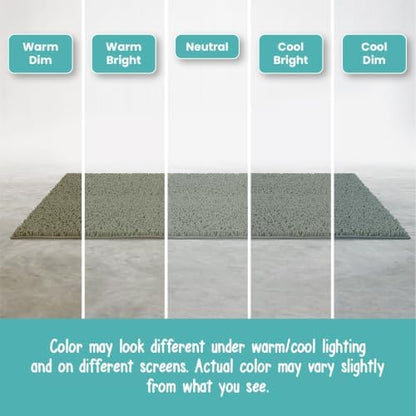 ITSOFT Extra Large Plush Bathroom Rug 59"x21", Absorbent Machine Washable Non Slip Bath Mats, Quick Dry Bathmat, Bath Rugs for Bath, Shower, Bedroom, or Door Mat, Sage Green