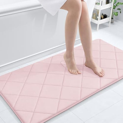 OLANLY Memory Foam Bath Mat 44x24, Ultra Soft and Absorbent Bathroom Rugs
