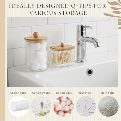 Teenyyou 9-piece Handwoven Wicker Bathroom Set, 15L / 4 Gallon Natural Water Hyacinth Trash Can, Tissue Holder, Soap Dispenser, Toothbrush Cup, Vanity Tray & Storage Jars