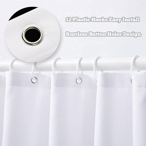 Small Stall Floral RV Blue Pink Bathroom Shower Curtain Set