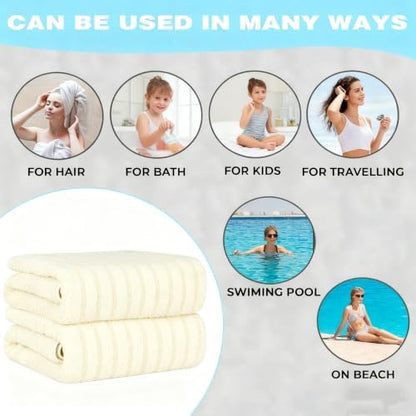 Super Size Thick Coral Fleece Bath Towel 35 * 70inches, Ultra Soft & Highly Absorbent Quick-Dry Bath Sheet, Plush Microfiber Towel for Adults, Women, Men, Spa, Beach and Gift Ideas