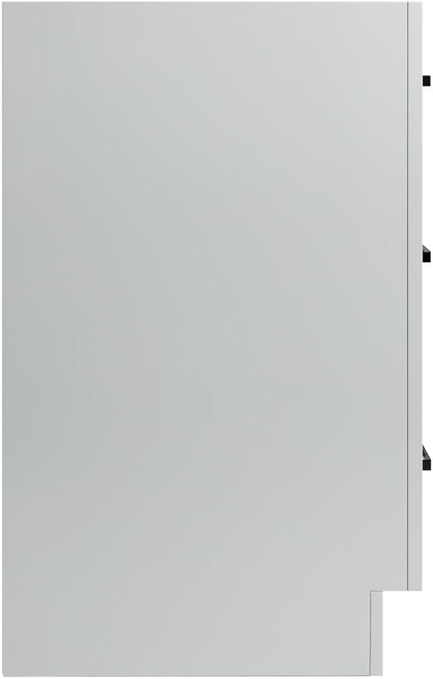 ARIEL Loren 60-inch Bathroom Vanity Base Cabinet,Solid Wood, 4 Soft Closing Doors, 3 Dovetail Drawers, Grey