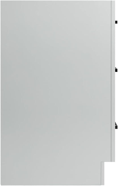 ARIEL Loren 60-inch Bathroom Vanity Base Cabinet,Solid Wood, 4 Soft Closing Doors, 3 Dovetail Drawers, Grey