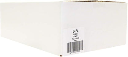 Red Devil 0424 Pre-Mixed Tile Grout - Professional Quality, Excellent Adhesion, Ideal for Wall & Floor Use - 1 Quart, White, Pack of 6, Made in USA