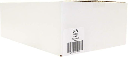 Red Devil 0424 Pre-Mixed Tile Grout - Professional Quality, Excellent Adhesion, Ideal for Wall & Floor Use - 1 Quart, White, Pack of 6, Made in USA