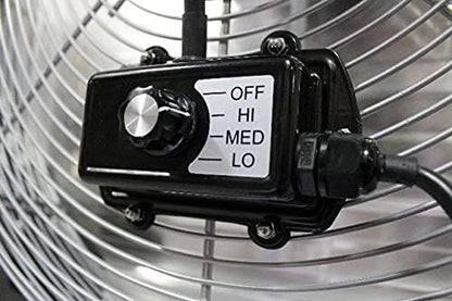 VES SF-20000-01 Shutter Mount Exhaust Fan,115V,20"