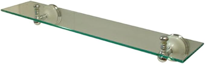 Kingston Brass BA1119C Victorian Glass Shelf, Polished Chrome