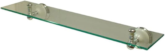 Kingston Brass BA1119C Victorian Glass Shelf, Polished Chrome