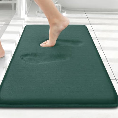 Smiry Memory Foam Bath Mat 24x16, Extra Soft and Absorbent Bathroom Rugs