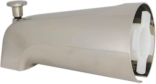 DANCO Bath Tub Spout with Diverter, Brushed Nickel, 1-Pack (89249)