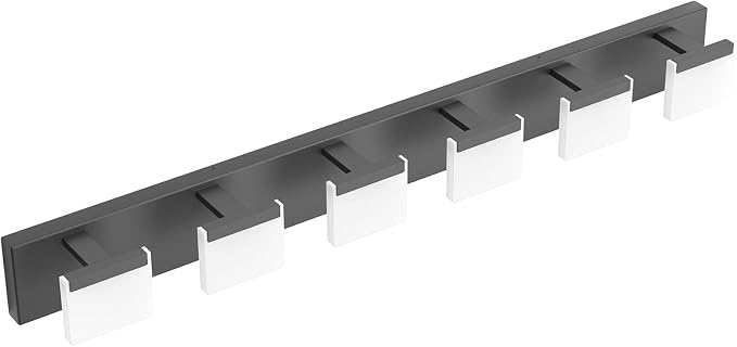 Ralbay LED Black Modern Vanity Light 6 Light Matte Black Bathroom Vanity Lights Acrylic Bathroom Vanity Lights Fixtures