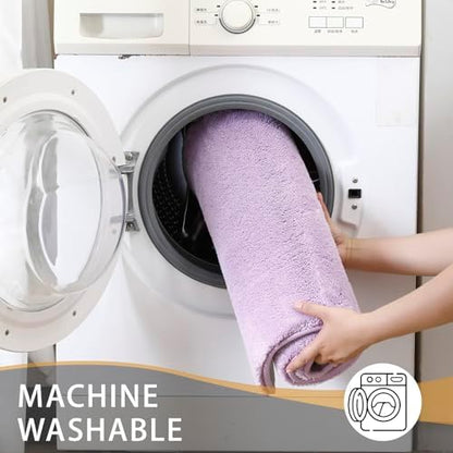 MINIDEAR Bathroom Rugs 24x17 Purple - Thick Memory Foam Bath Mat, Ultra Soft & Plush Fluffy, Non-Slip, Quick Dry, Absorbent Washable Floor Microfiber Mat for Tub, Home Decor Accessories