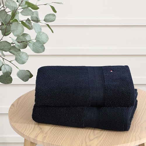 Tommy Hilfiger - Towel, Medium Weight Absorbent, for Everyday Home Use