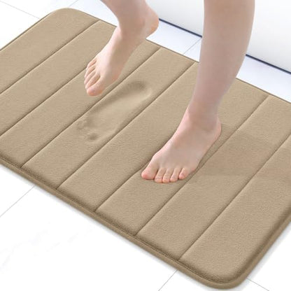 Buganda Memory Foam Bath Mat 30 x 20, Ultra Soft Absorbent Bathroom Rugs