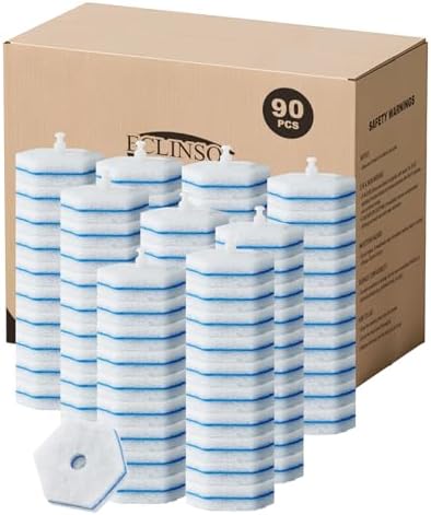 90 Count Toilet Wand Refills For Clorox Toilet Wand, High-Density Disposable Toilets Brush Scrubber,Fresh Fragrance，5X Cleaning Power bathroom cleaning