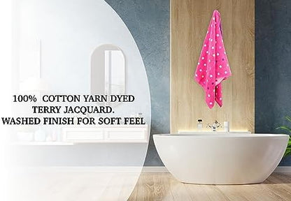 ORIGINAL KIDS 6 Piece Towel Set - 100% Cotton Jacquard Bathroom Towel Set