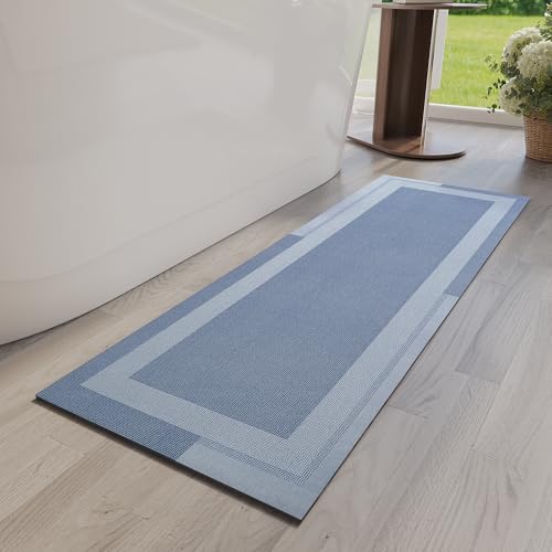 YDKGL Non Slip Bath Mat Long Ultra Thin Bathroom Rugs Runner Fit Under Door