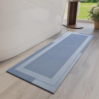 YDKGL Non Slip Bath Mat Long Ultra Thin Bathroom Rugs Runner Fit Under Door