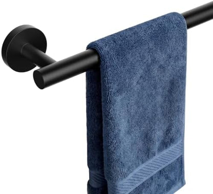 24 Inch Black Towel Bar for Bathroom Wall Mounted,SUS304 Stainless Steel
