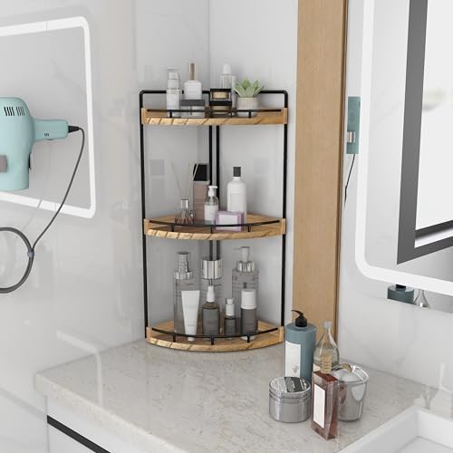 Dorhors Corner Bathroom Organizer Countertop,Vanity Counter Storage Shelf