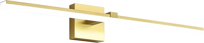 LED Vanity Light Gold Modern 30 inch Bathroom Lighting Fixtures Over Mirror Dimmable Bath Wall Lights Bar
