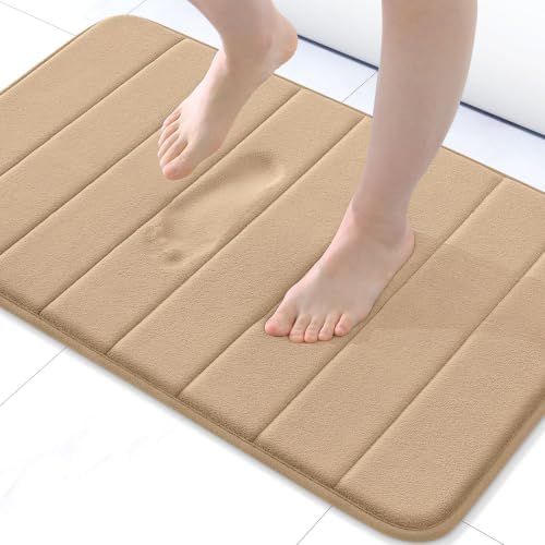 Buganda Memory Foam Bath Mat 24 x 16, Ultra Soft Absorbent Bathroom Rugs