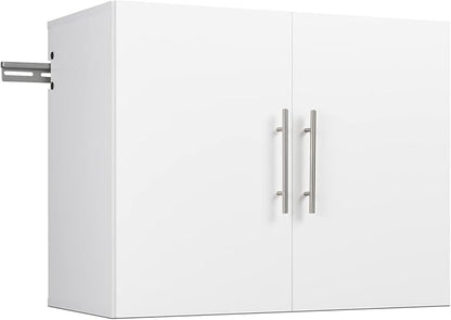 Prepac HangUps 30" Upper Garage Cabinet, Bathroom Cabinet Wall Mount, Ideal for Garage, Kitchen and Laundry Organization 30" W x 24" H x 16" D, White