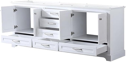 Dukes 80 in. W x 22 in. D White Double Bath Vanity