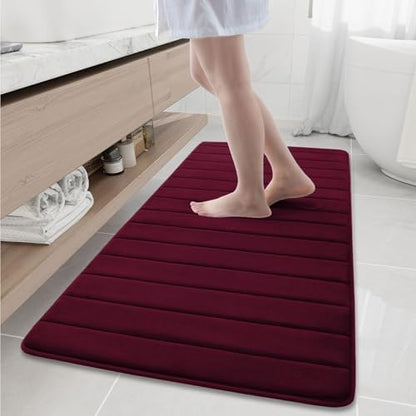 Buganda Memory Foam Bath Mat 60 x 24, Ultra Soft Absorbent Bathroom Rugs
