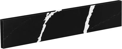21 in. W x 4 in. H Sidesplash in Black Marquina, Quartz Side Splash for Bathroom Vanity Sink Top, 21 Inch Universal Bathroom Vanity Sidesplashes
