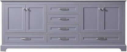 Dukes 80 in. W x 22 in. D Dark Grey Double Bath Vanity