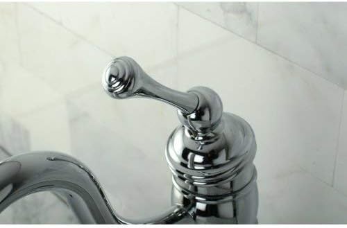 Kingston Brass KB1421BL Heritage Vessel Sink Faucet with Optional Cover Plate, 6-1/8-Inch, Polished Chrome
