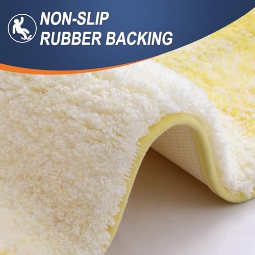 OLANLY Bathroom Runner Rug 54x24, Extra Soft Absorbent Microfiber Bath Rugs
