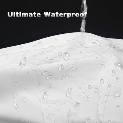 Titanker Waterproof Fabric Shower Curtain Liner Washable, Cloth Shower Liner with Magnets, White Shower Liner Soft Fabric, Lightweight Shower Curtain Liner, 70x72 Inches (Pack of 3)