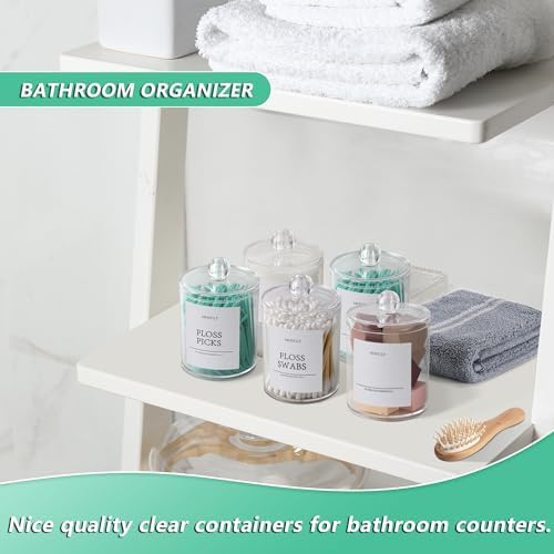 Bathroom Organizers and Storage,4 Pack Bathroom Accessories,Bathroom Decor,Home Decor,Bathroom Storage and Organization,Qtip Holder for Room Decor Aesthetic