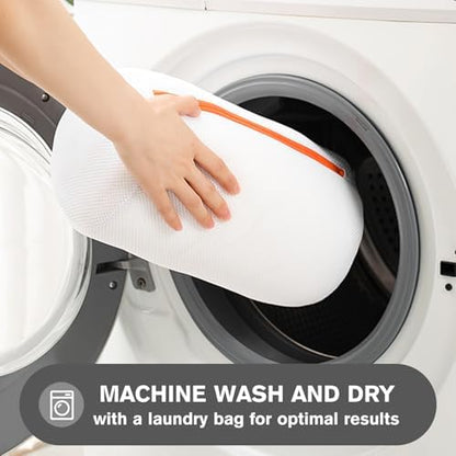 Small Bathroom Rug 12"x18" – Washable and Absorbent Bath Mat, Non Slip, Thick Soft Chenille Bath Rugs for Bathroom, Shower, Sink, Dog mat(Flame Orange)