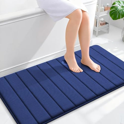 OLANLY Memory Foam Long Bathroom Rugs Runner 44x24, Super Soft Absorbent